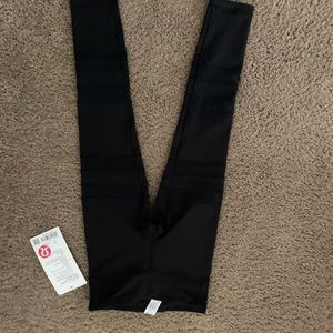 Sheer paneled kids leggings